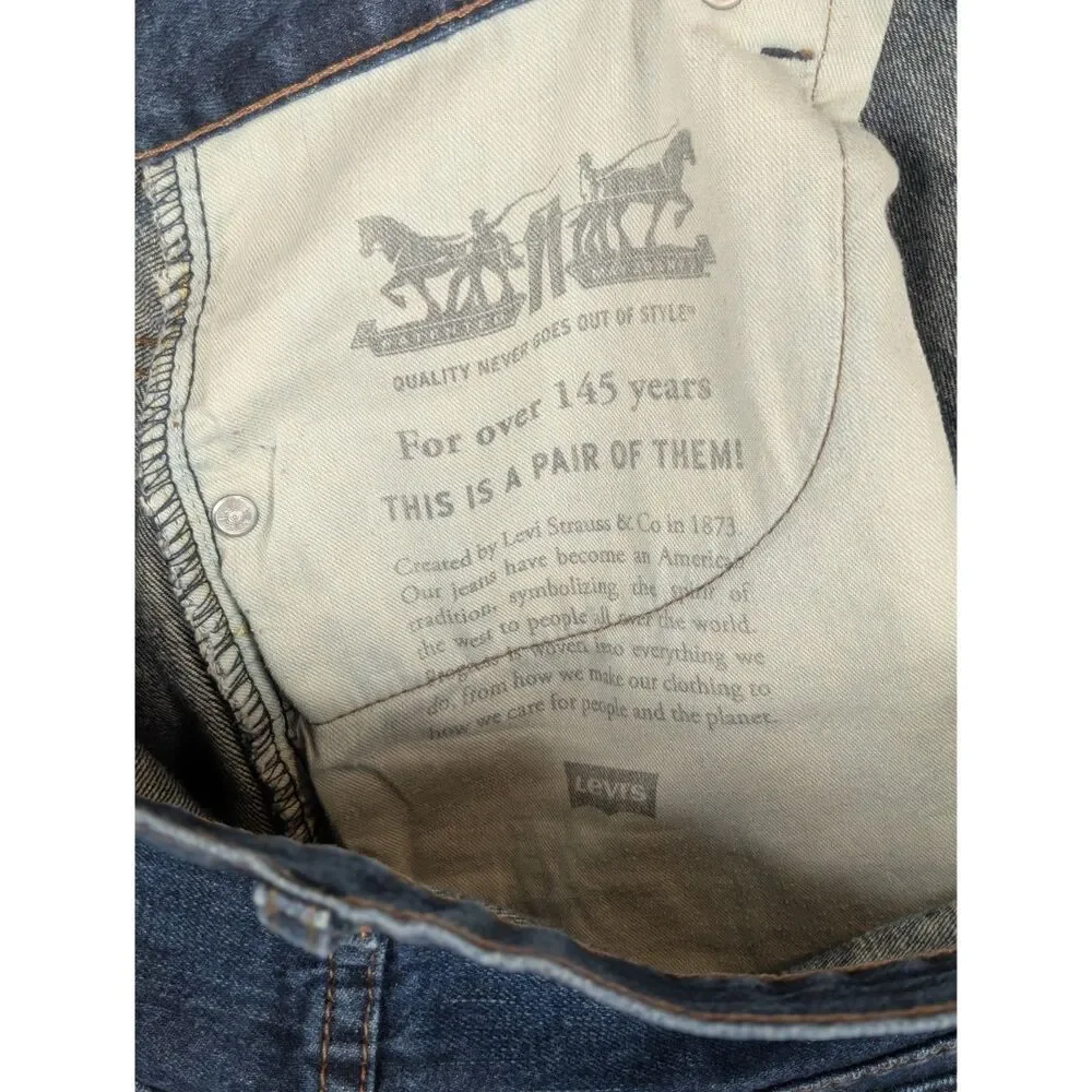 Levi's 569 Loose Straight Jeans Blue Men's Size 42x30